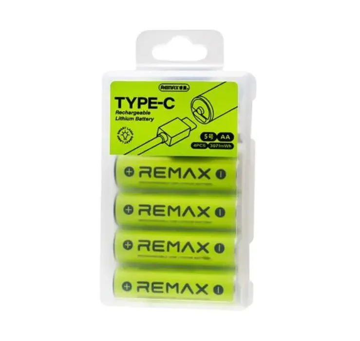 Акумулятори Remax AA02 Rechargeable USB Lithium Battery 830mAh 4 pcs set - фото 2