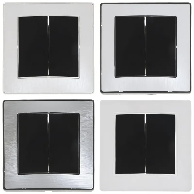 Вимикач Brille двоклавішний чорний RB-2V - фото 2