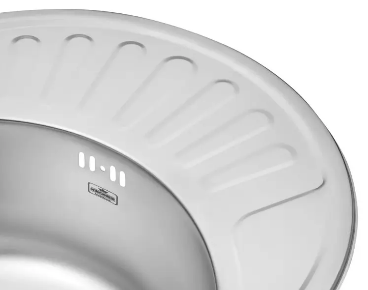 Кухонна мийка Kroner KRP Satin - 5745 (0,8 мм) (CV022775) - фото 4