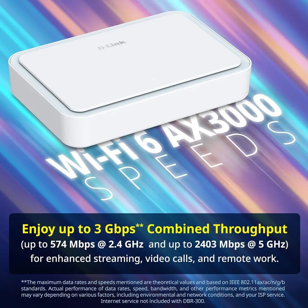 Роутер D-Link DBR-330 AX3000, 5G/LTE, 5260mА*ч (DBR-330) - фото 7