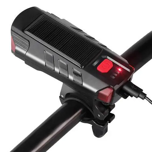 Велосипедний ліхтар, дзвінок FY-329Pro-2L2 (виносна кнопка, ЗУ micro USB, Waterprooof, акумулятор) - фото 4