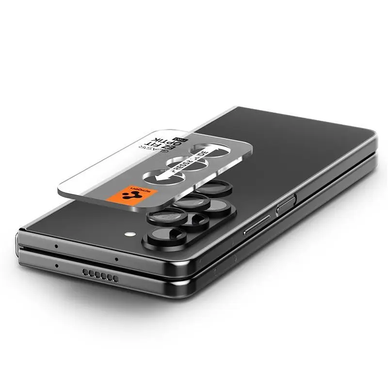 Захисне скло для камери Spigen Glass tR EZ Fit Optik Pro Black для Samsung Galaxy Z Fold5 (2 шт.) (AGL06524) - фото 2