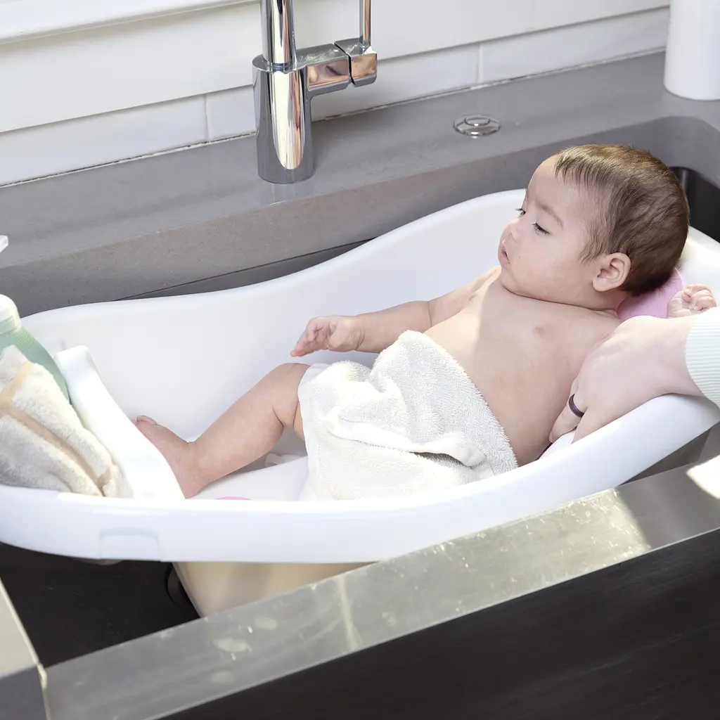 Дитяча ванночка 3 в 1 Ingenuity Comfy Clean біла (17138) - фото 4