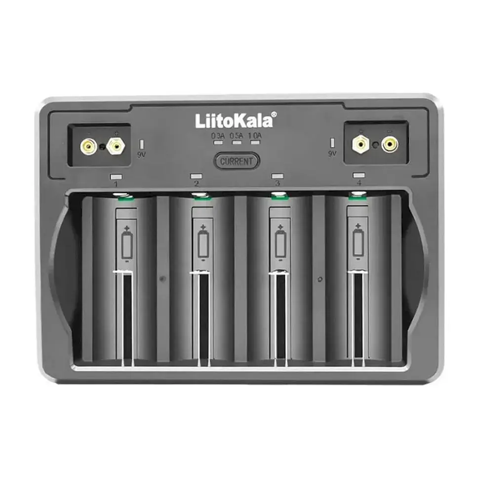 Зарядний пристрій для акумуляторів Liitokala 4 Slots, Ni-MH/Ni-CdAA,AAA,C, Li-ion/IMR32650,21700,18650 (Lii-D4)