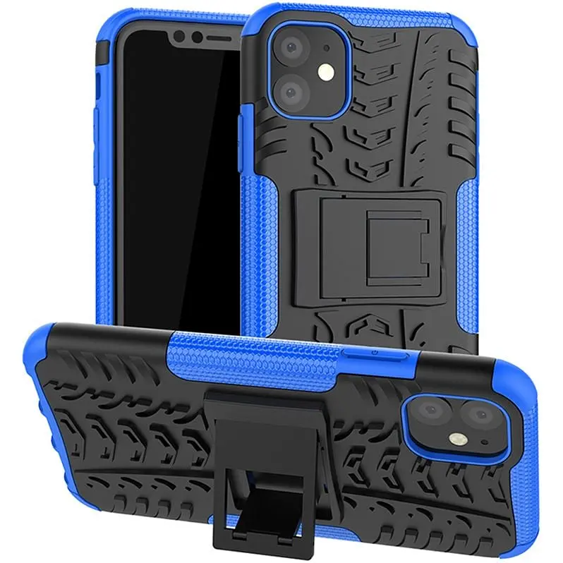 Чохол-накладка Toto Dazzle Kickstand 2 in 1 Case Apple iPhone 11 Blue - фото 2
