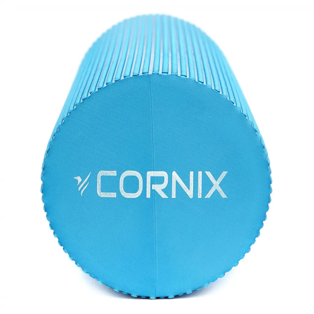 Масажний ролик Cornix EVA+ 60 x 15 см (валик, ролер) XR-0311 Blue - фото 5