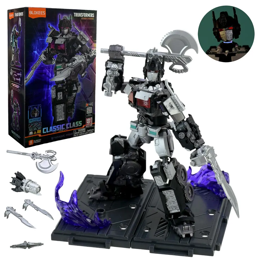 Збірна модель-конструктор робот Blokees Nemesis Prime Classic Class з підсвічуванням очей (71155)