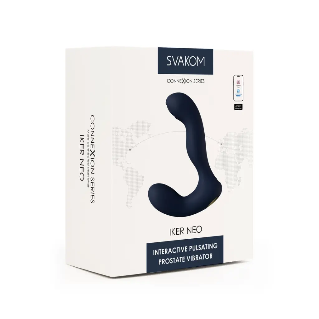 Стимулятор простати Svakom Iker Neo, 13.5 см синій - фото 7
