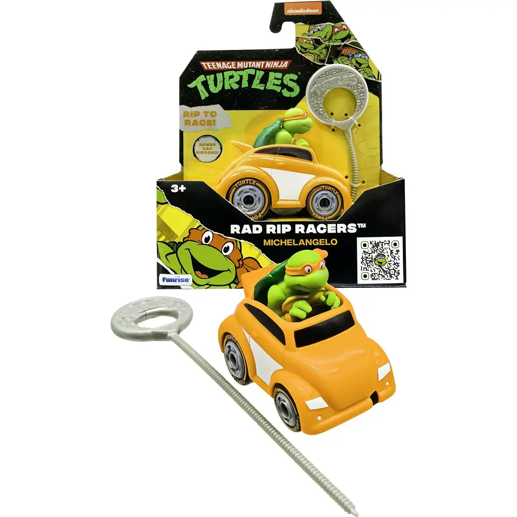 Машинка TMNT Funrise Черепашки-Ниндзя Гонщик с лаунчером Микеланджело (71018) - фото 3