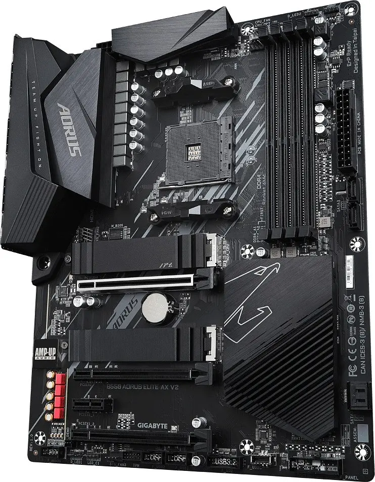 Материнская плата Gigabyte B550 Aorus Elite AX V2 (B550 AORUS ELITE AX V2) (Socket AM4, AMD B550, ATX) - фото 3