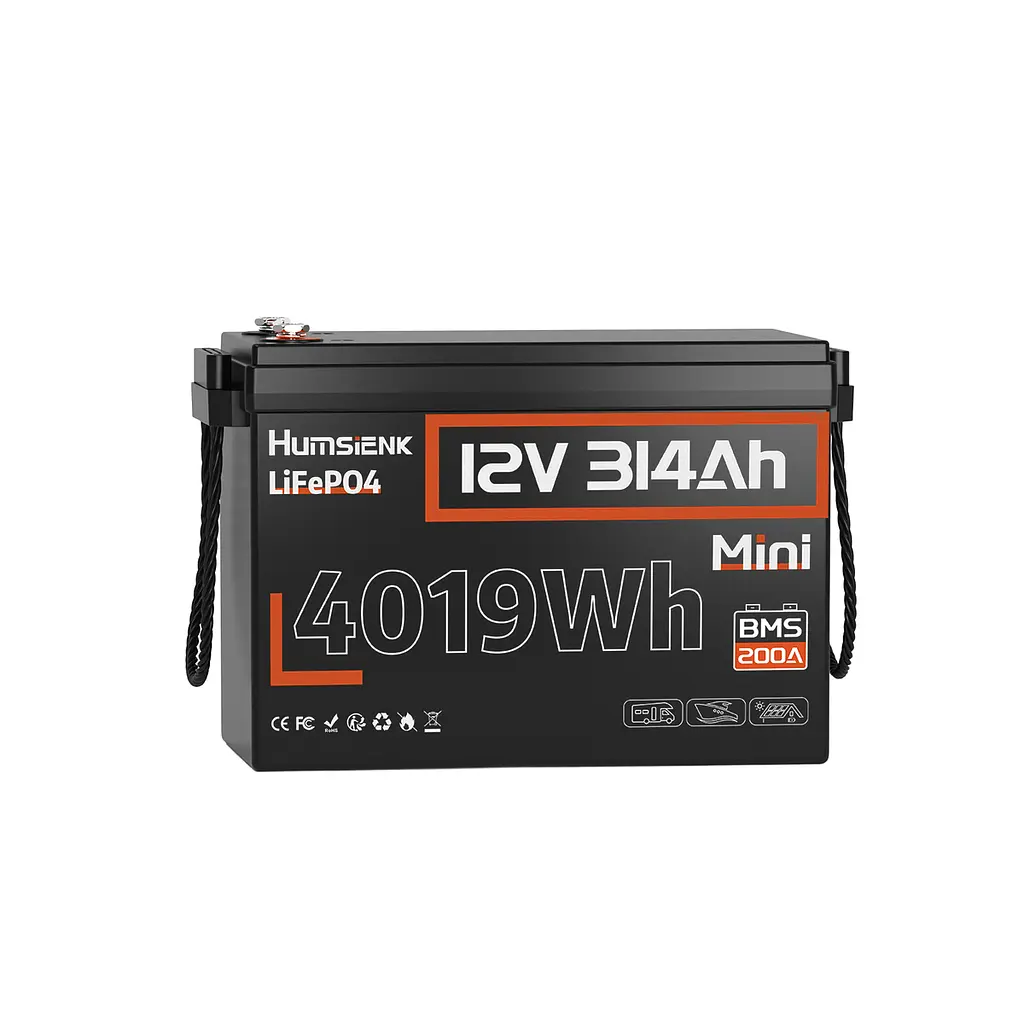 Акумулятор Humsienk HS12V314AH200MINI-UA LiFePO4 12 В 314 А·год з BMS 200 А
