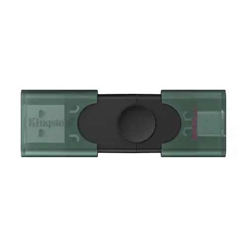 Флеш накопичувач USB 256Gb Kingston DataTraveler Duo, Green/Black, Type-C / USB 3.2 Gen 1 (DTDEG2/256GB) - фото 2