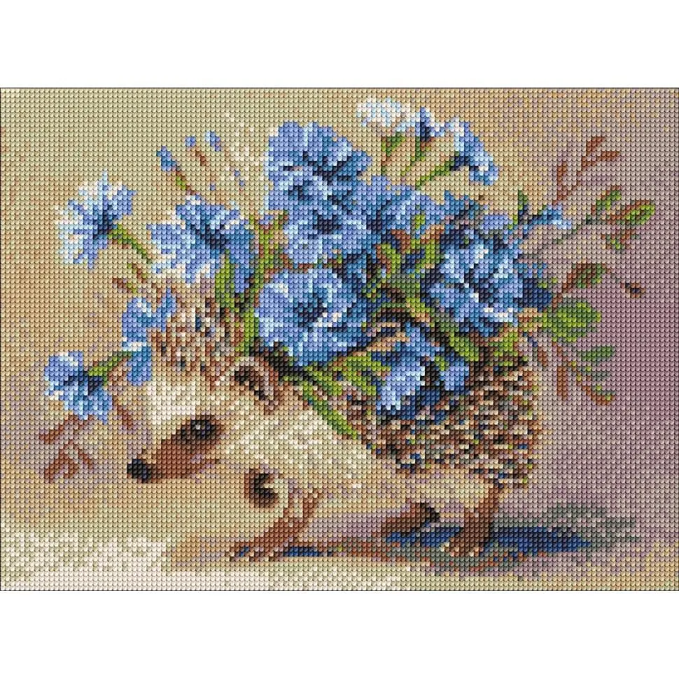Алмазная мозаика Ranok Creative Еж и цветы 40х30 см (VM-127-A-561)