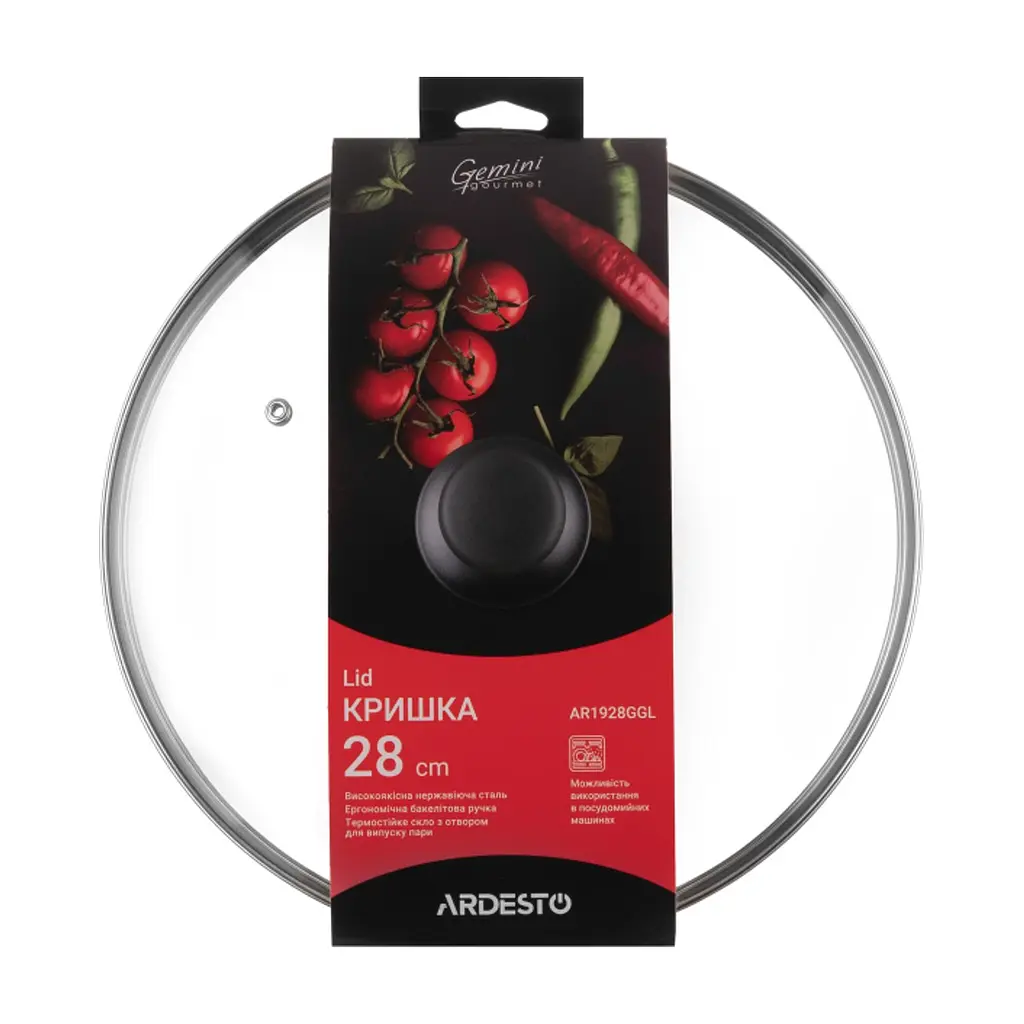 Кришка для посуду ARDESTO Gemini Gourmet 28 см (AR1928GGL) - фото 2