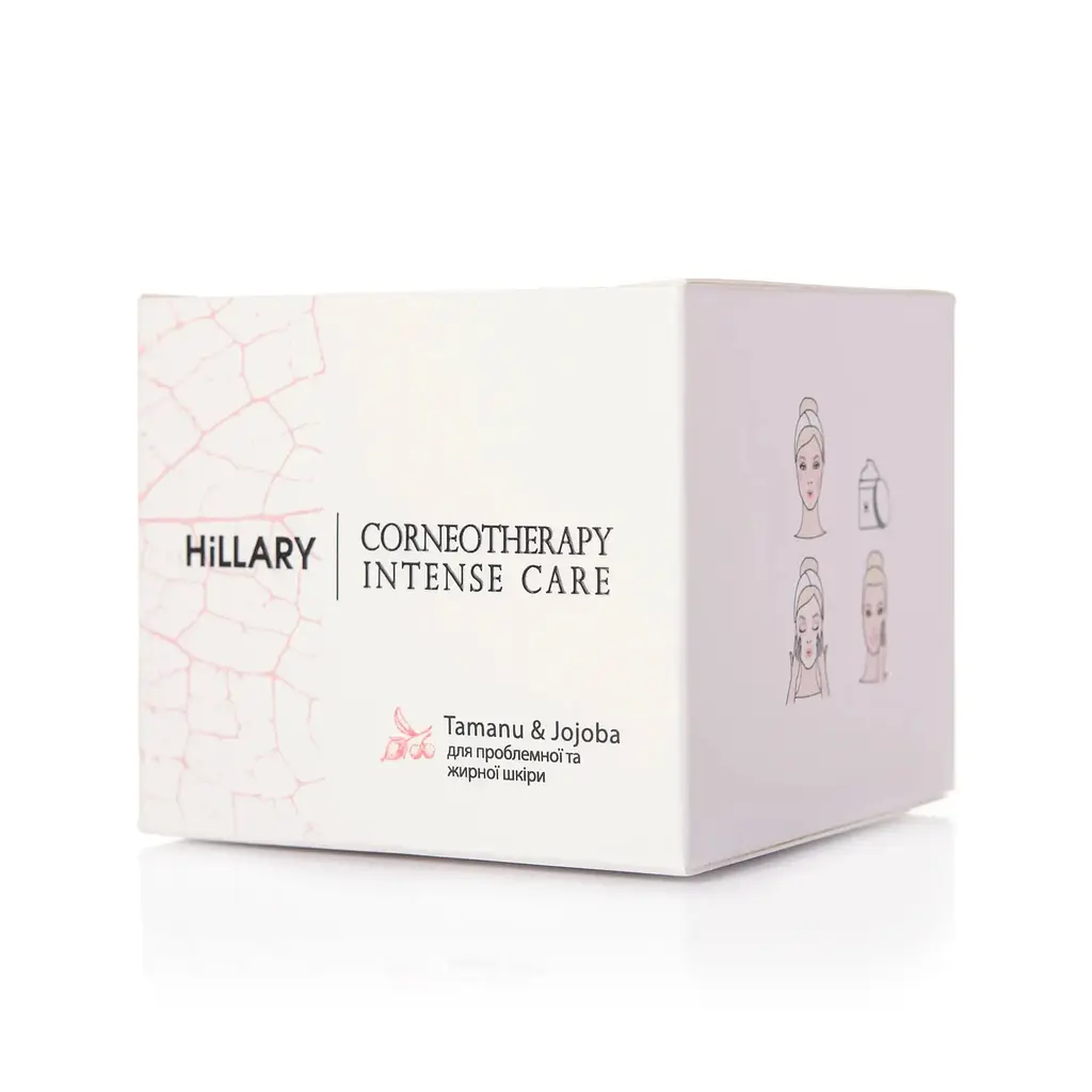 Крем для жирної та проблемної шкіри Hillary Corneotherapy Intense Сare Tamanu & Jojoba 50 г - фото 4