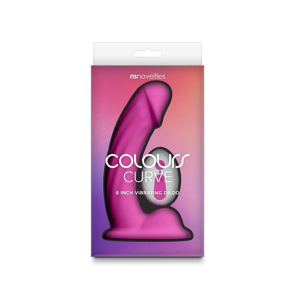 Дилдо NS Novelties Colours Curve Vibrating 6 Dildo с вибрацией - фото 3