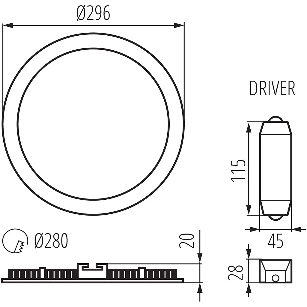 Светильник down-light Kanlux Rounda V2LED24W-NW-W (28936) - фото 5
