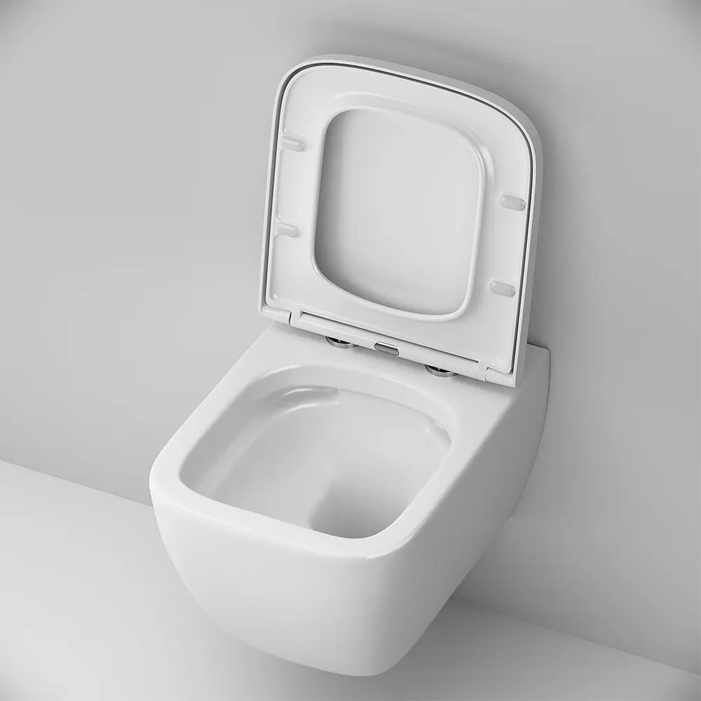 Унитаз подвесной FlashClean Am.Pm Gem с сиденьем микролифт белый C901701SC, Белый - фото 5