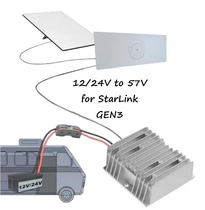 Преобразователь напряжения StarLink Gen3 9-36В в автомобиле - фото 5