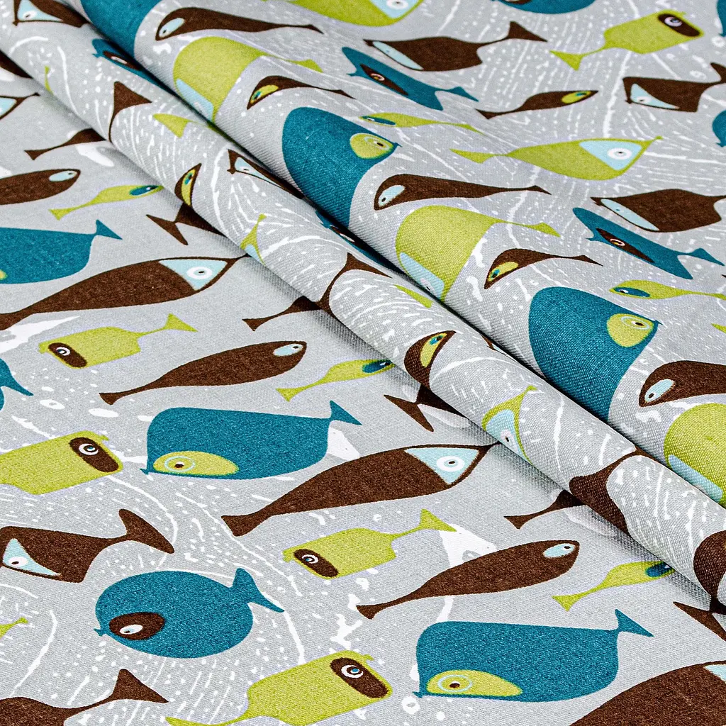 Скатерть Home Line Рыбки 120х150 см светло-серый (192777) - фото 2