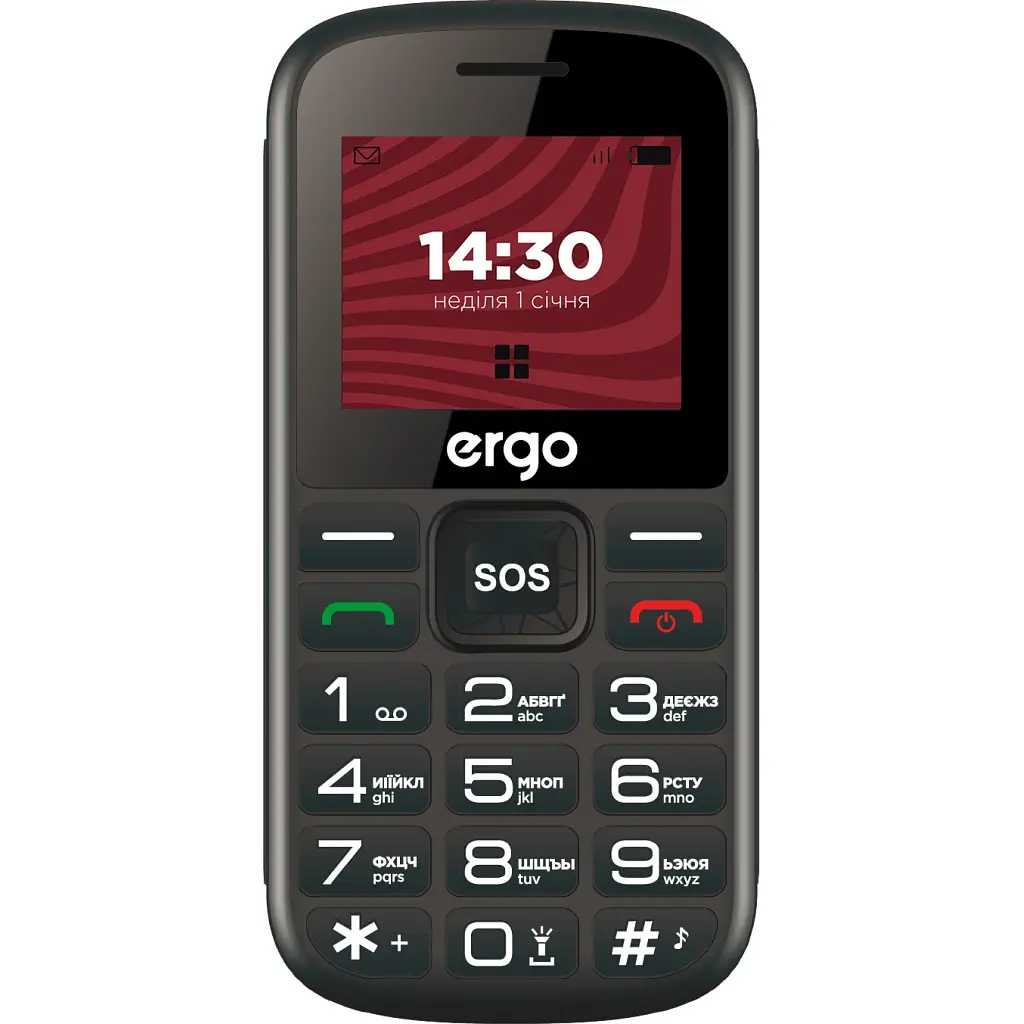 Мобільний телефон Ergo R202 Black - фото 2