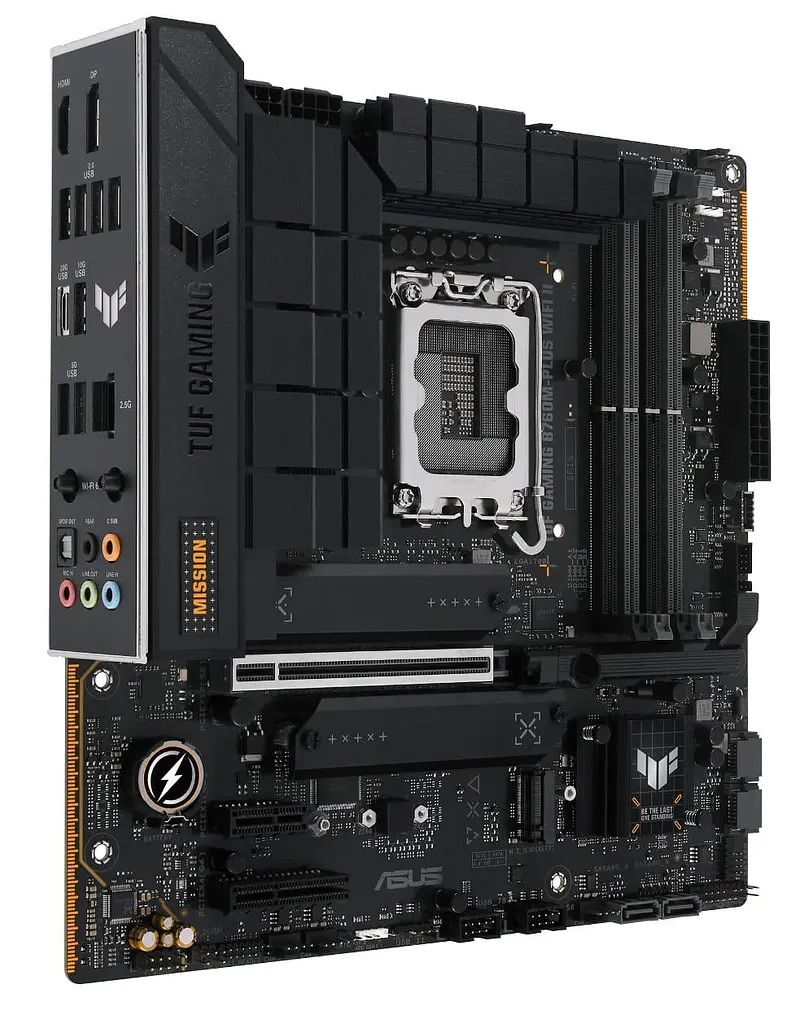 Материнська плата ASUS TUF GAMING B760M-PLUS WIFI II (TUF GAMING B760M-PLUS WIFI II) (Socket 1700, Intel B760, Micro-ATX) - фото 2