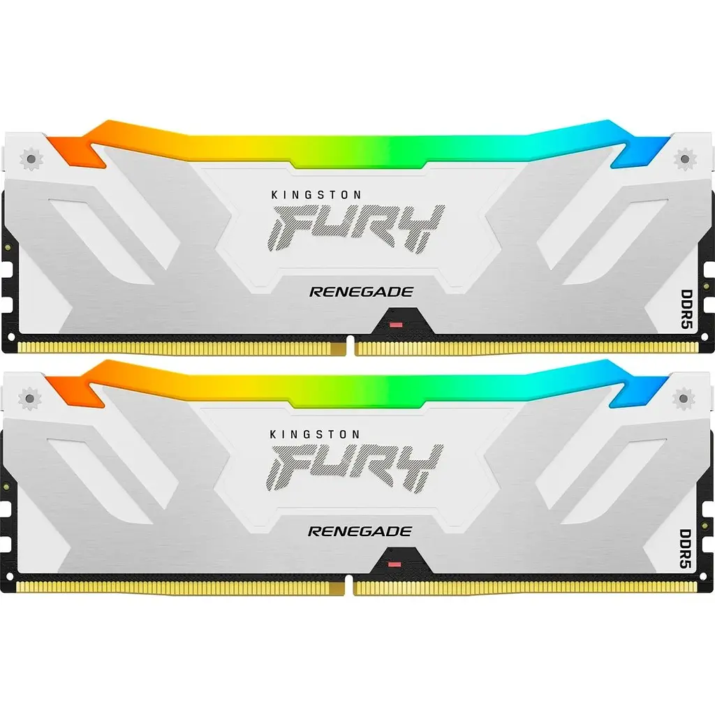 Модуль пам'яті DDR5 Kingston FURY Renegade RGB 2x24GB 8000MHz White/Silver (KF580C38RWAK2-48) [175477] - фото 2