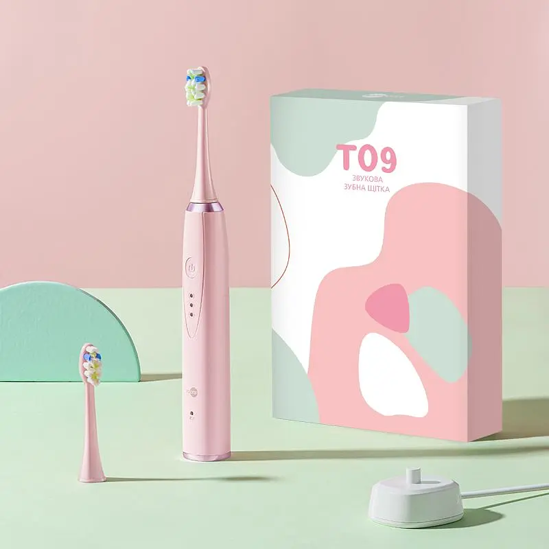 Електрична зубна щітка Prooral T09 рожева - фото 7