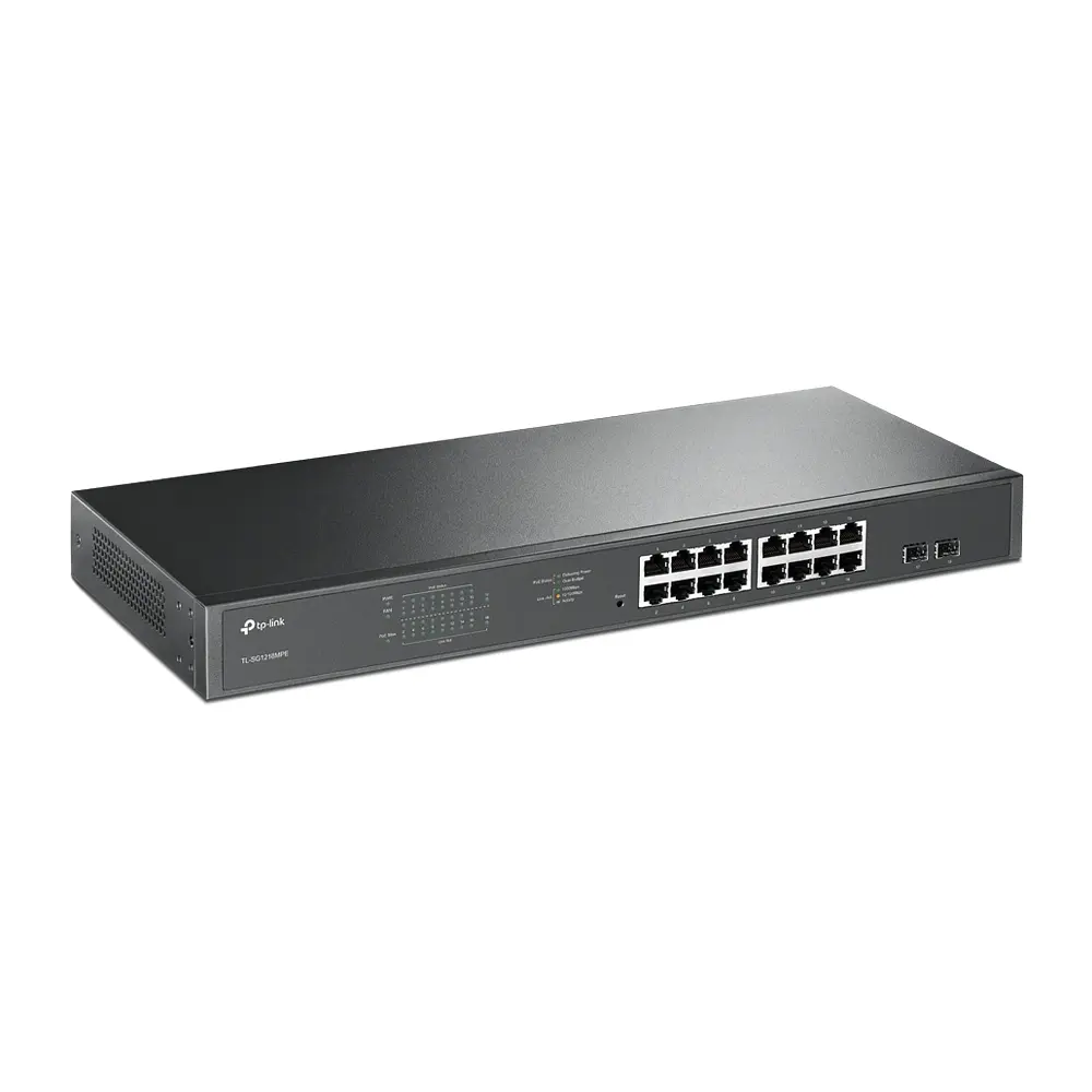 Коммутатор TL-SG1218MPE 16xGE (16xPoE), 2xSFP, 192Вт, WebSmart TP-Link teh0018265 - фото 3