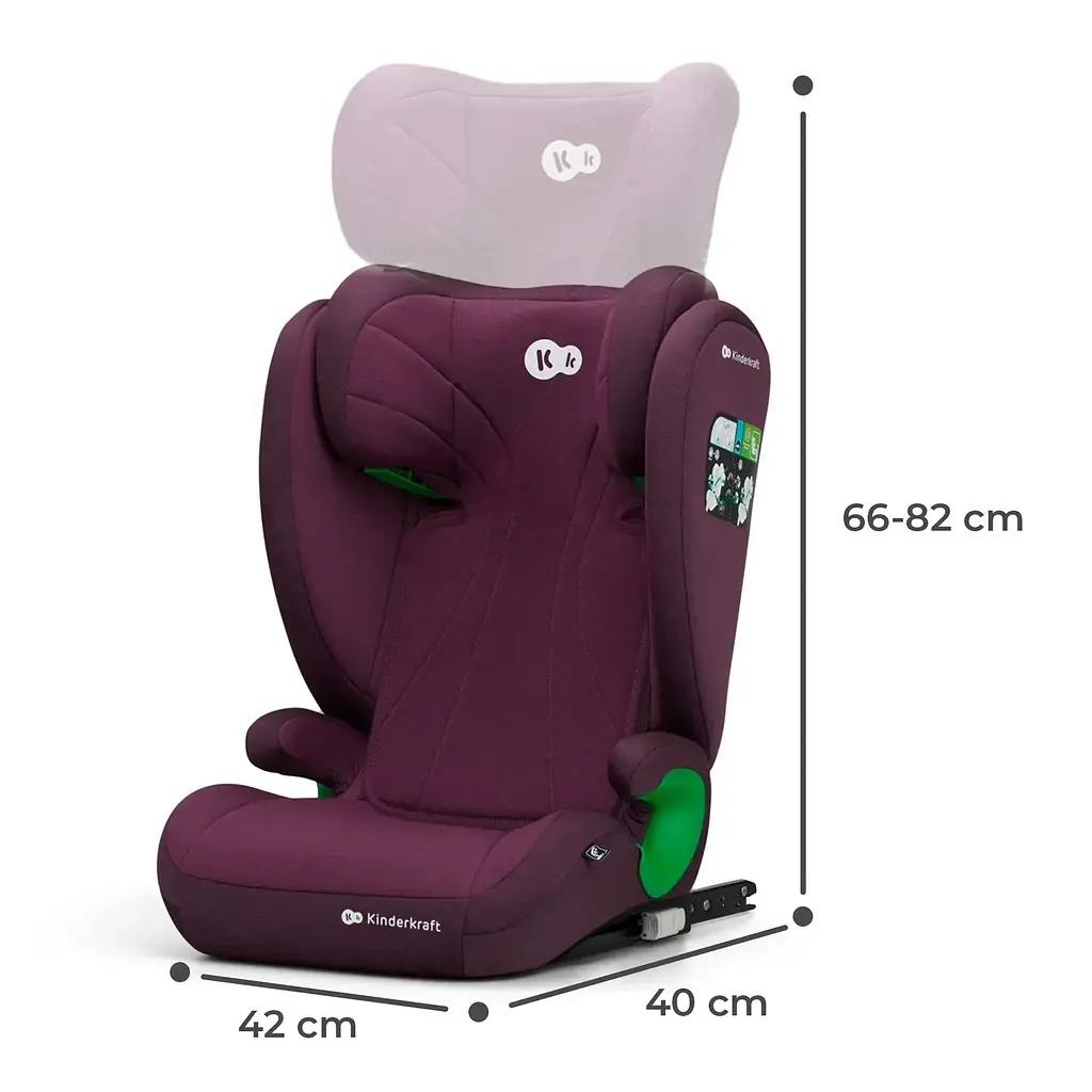 Автокресло Kinderkraft Junior Fix 2 i-Size Cherry Pearl (KCJUFI20RED0000) - фото 9
