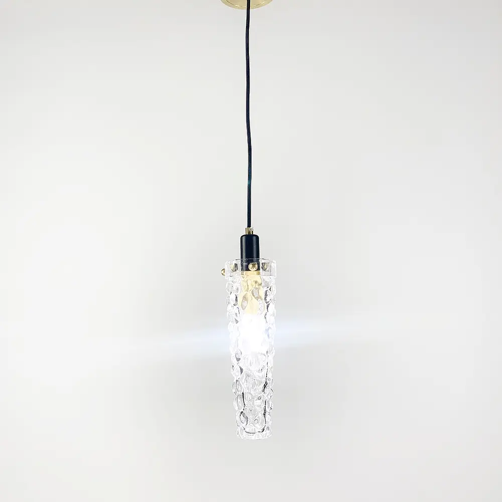 Удлиненный светильник со стеклянным рельефным плафоном | Line F | Арт. SGA8/1 - фото 2