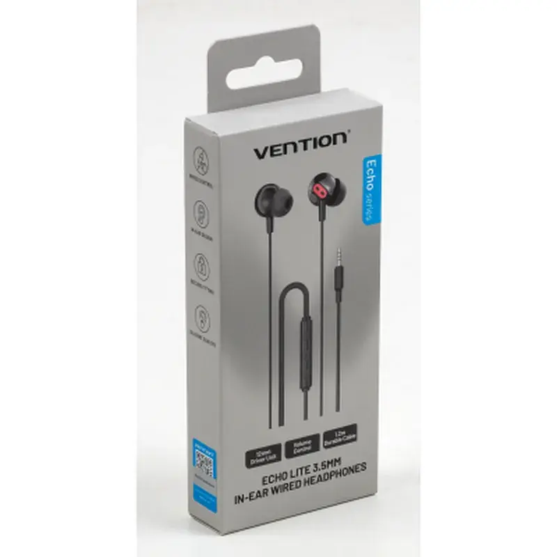 Навушники Vention Echo Lite 3.5mm In-Ear Wired Black (GBABAV) - фото 10