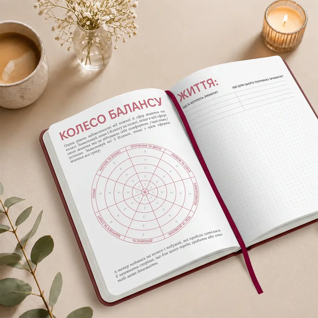 Планер-щоденник Orner "It's planning time" бордовий - фото 8