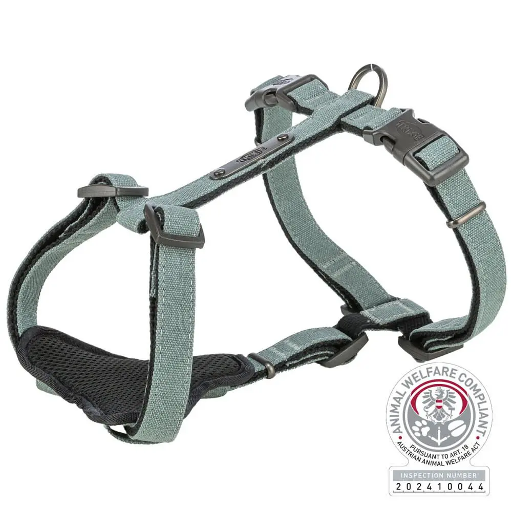 Шлея Trixie CityStyle H-harness для собак хлопок XS-S 30-44 см 10 мм светло-зеленый - фото 9