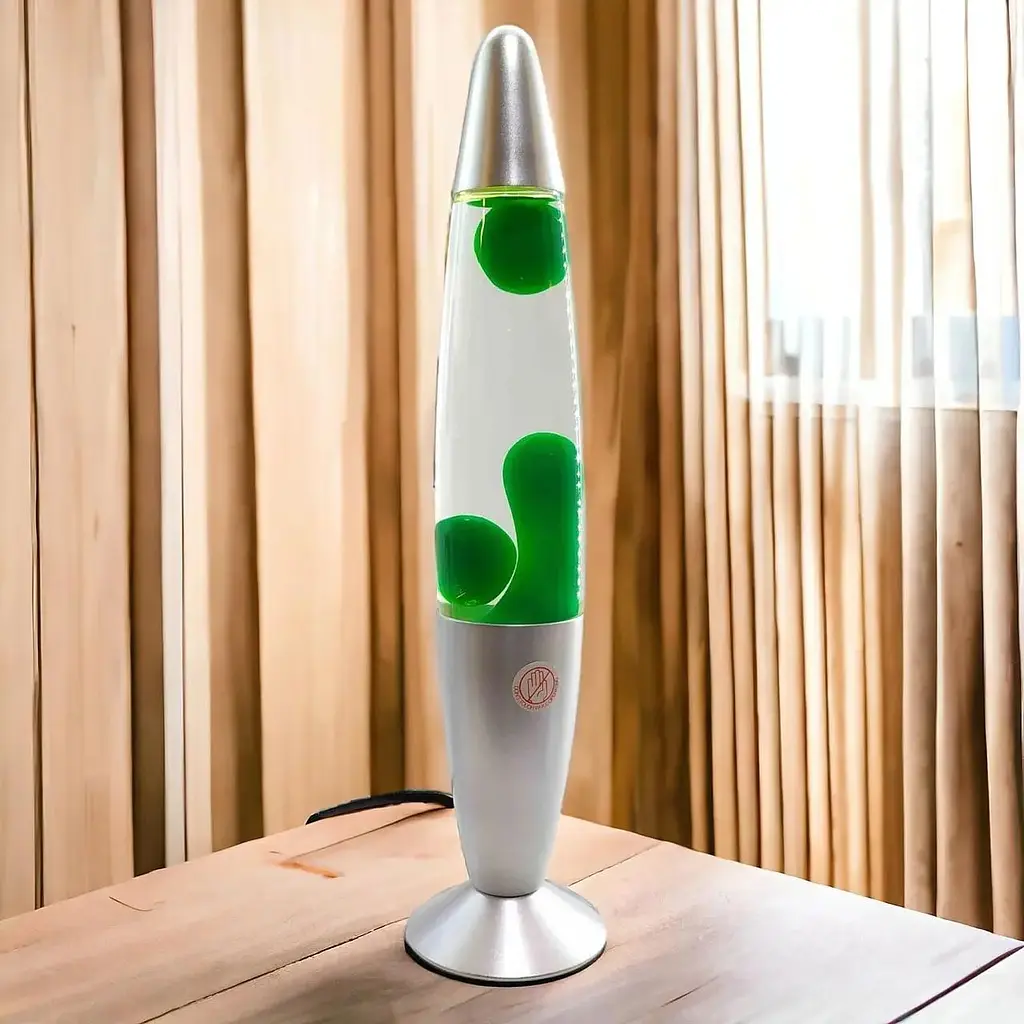 Лампа No brand Лава зелена 34x9x9 см - фото 2