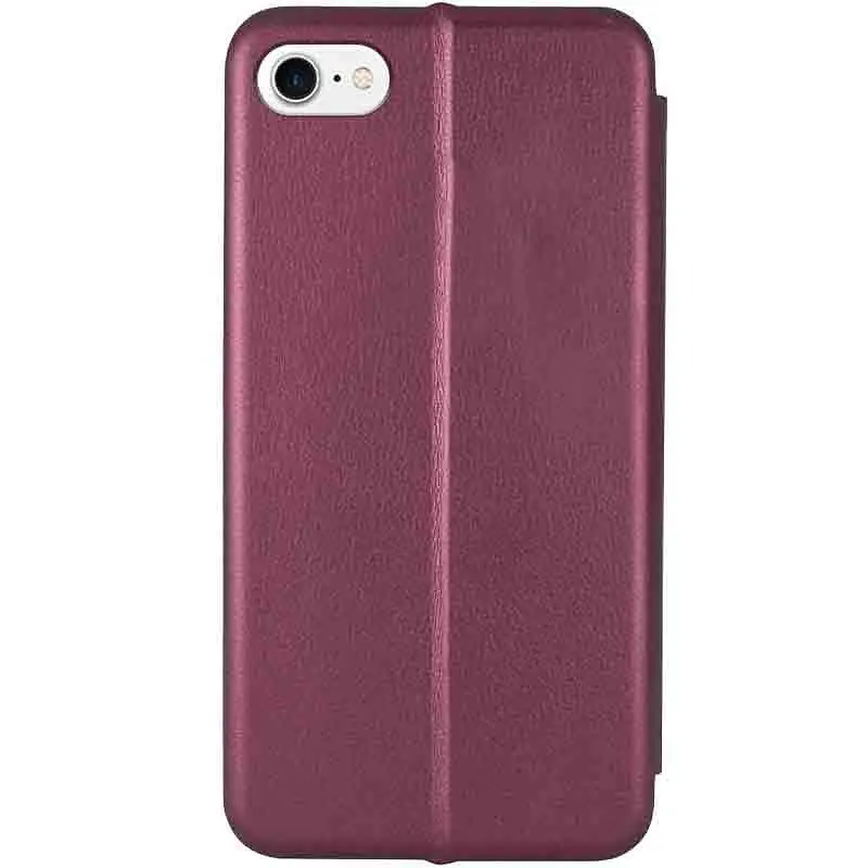 Шкіряний чохол-книжка Epik Classy для Apple iPhone 7 / 8 / SE (2020) (4.7) Бордовий - фото 3