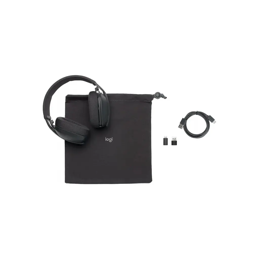 Навушники Logitech Zone Vibe for Business Wireless UC Graphite (981-001199) - фото 4
