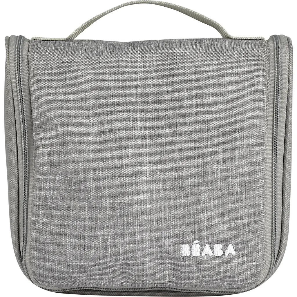 Косметичка Beaba с туалетными принадлежностями серая с зеленым (920381) - фото 4