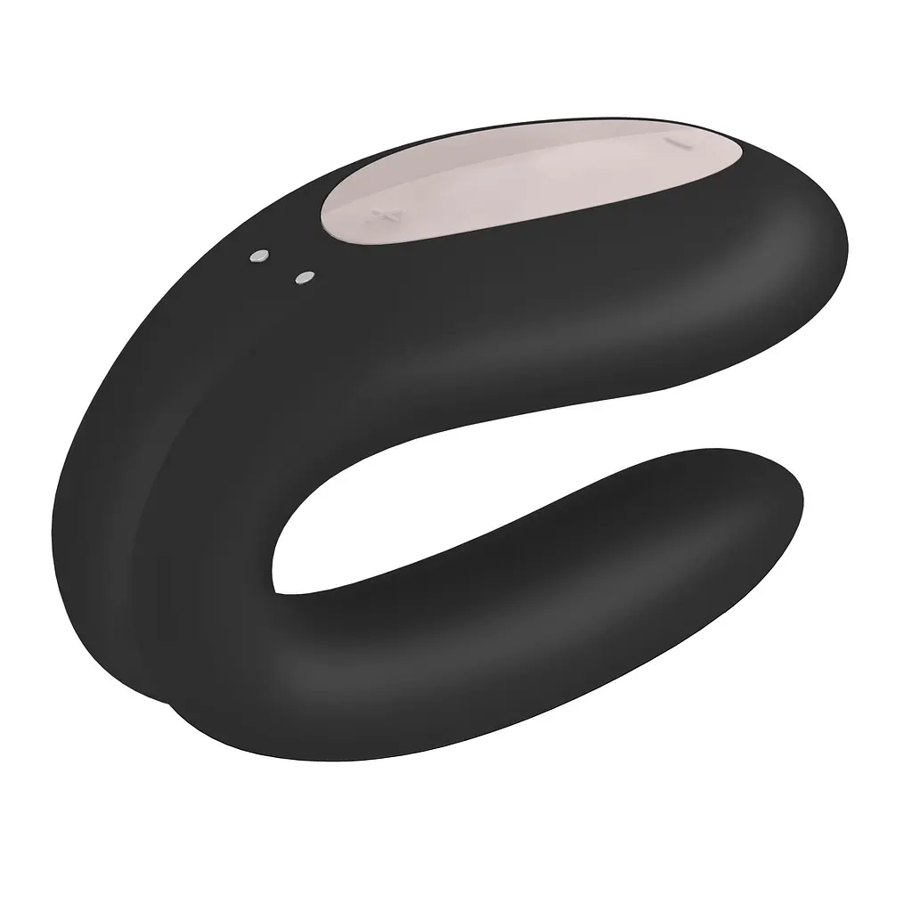 Смарт-вібратор для пар Satisfyer Double Joy Black із широким кліторальним стимулятором - фото 2