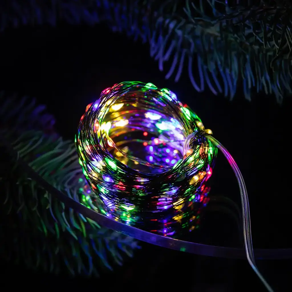 Гірлянда Роса нитка 200 LED довжина 20 м від USB зелена, мультиколор GarlandoPro USB200L20MGML - фото 11