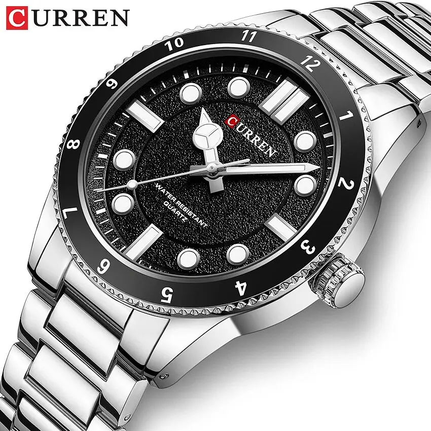 Наручные часы мужские 8450 Silver-Black Curren acs0031421 - фото 2