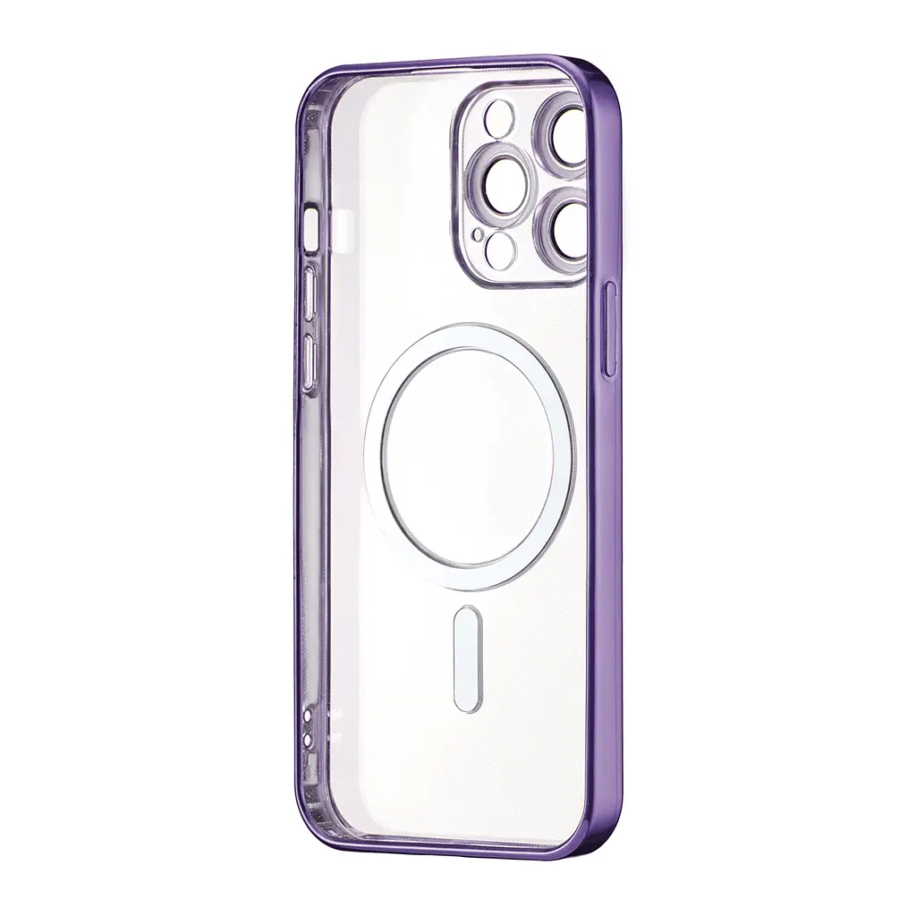 Чохол Ductil Metallic Edge with MagSafe (Protected Camera & Lens) iPhone 13 Pro Max Deep Purple - фото 3