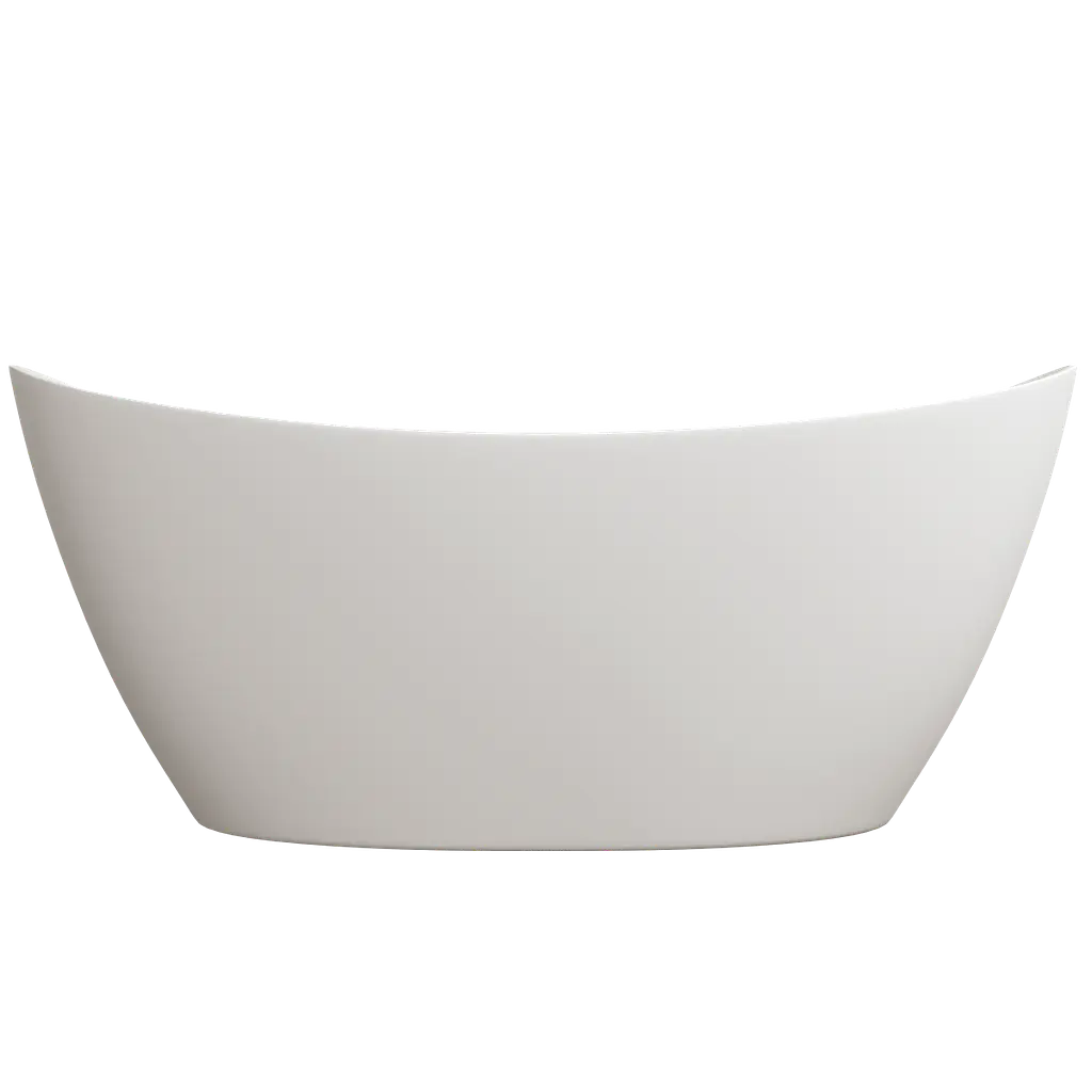 Ванна окремостояча глянцева Amidicon Capri 170x77 з литого каменю CAPRI_170_HL, Білий - фото 10