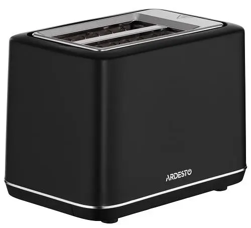 Тостер Ardesto T-K301E, Black, 800W, 2 тости, 2 відділення, 7 режимів підсмажування, дисплей з індикацією часу приготування, автоцентрування, кнопка скасування приготування, підігрів - фото 4