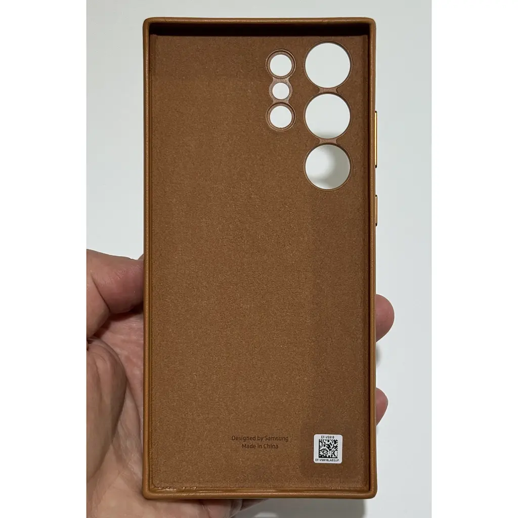 Оригинальный кожаный чехол Samsung Leather Case Cover для Samsung Galaxy S23 Ultra (S918) Camel EF-VS918LAEGRU - фото 6