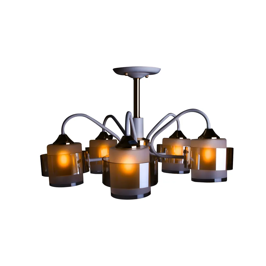 Люстра Brille LK-729S/5 E27 WH+FG - фото 4