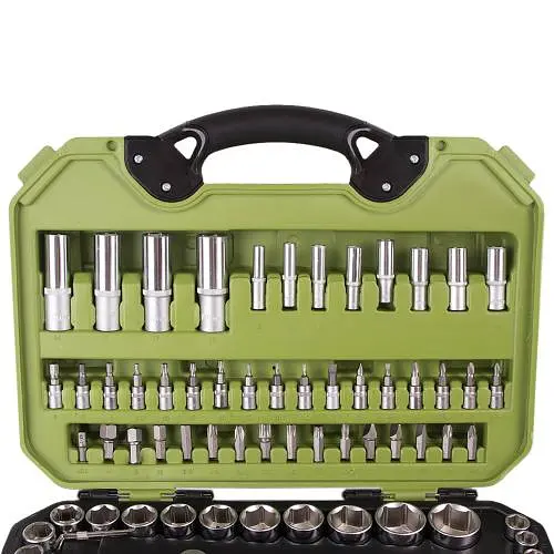 Універсальний набір інструменту Alloid 1/4" & 1/2" 94 шт (6 гран) Тріскачки 72 зубів (TS-94) - фото 7