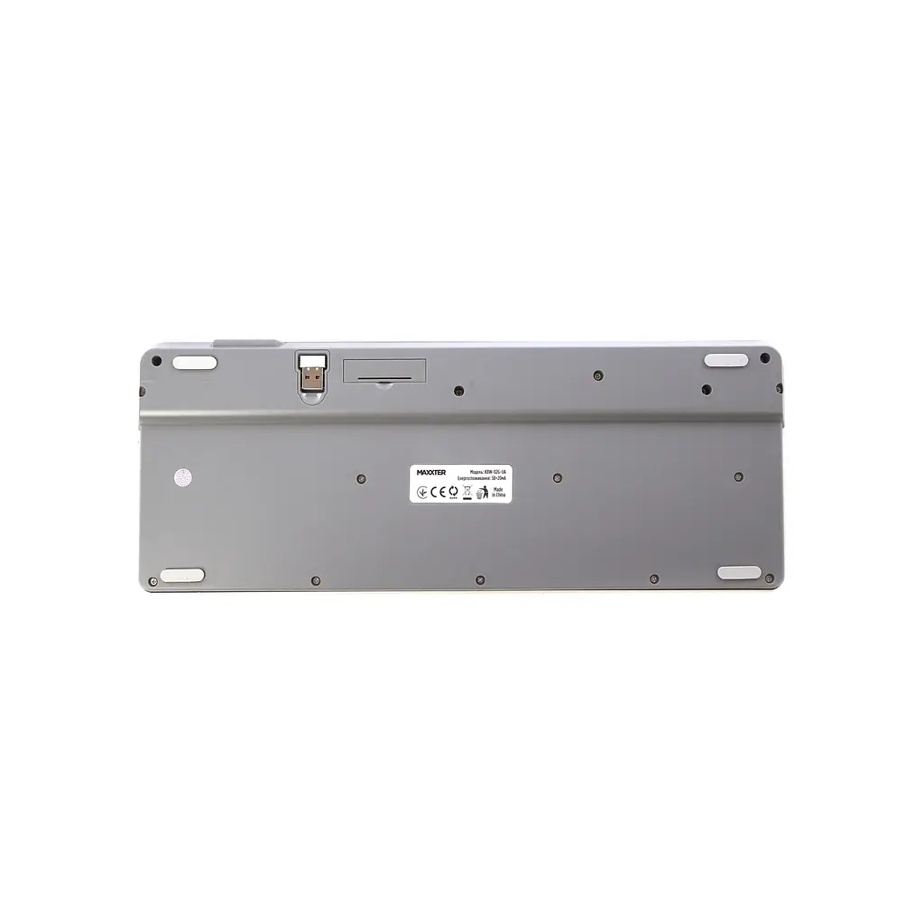 Клавіатура Maxxter KBW-02G-UA Wireless Grey (KBW-02G-UA) - фото 5
