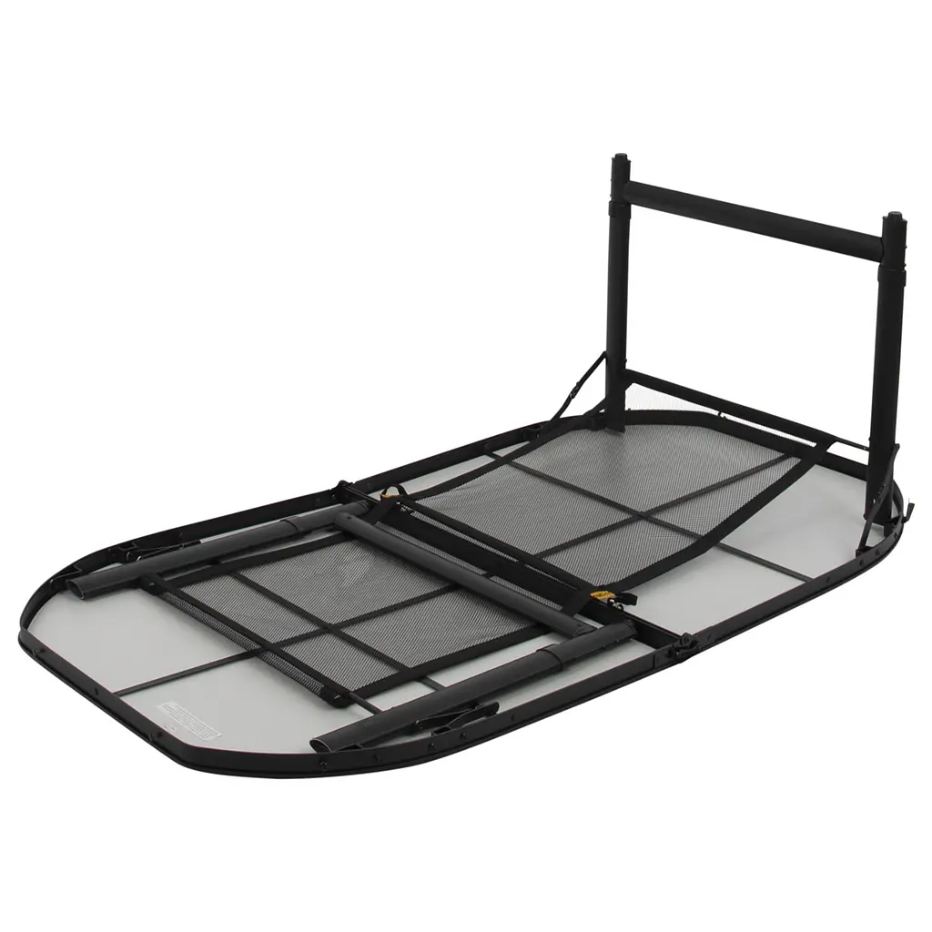 Стіл Bo-Camp Northgate Oval 150x80 cm Чорний-Сірий - фото 7