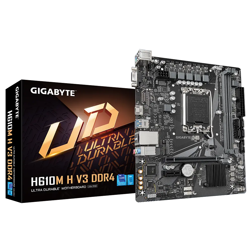 Материнська плата Gigabyte H610M H V3 DDR4 LGA 1700 (H610M H V3 DDR4) - фото 4